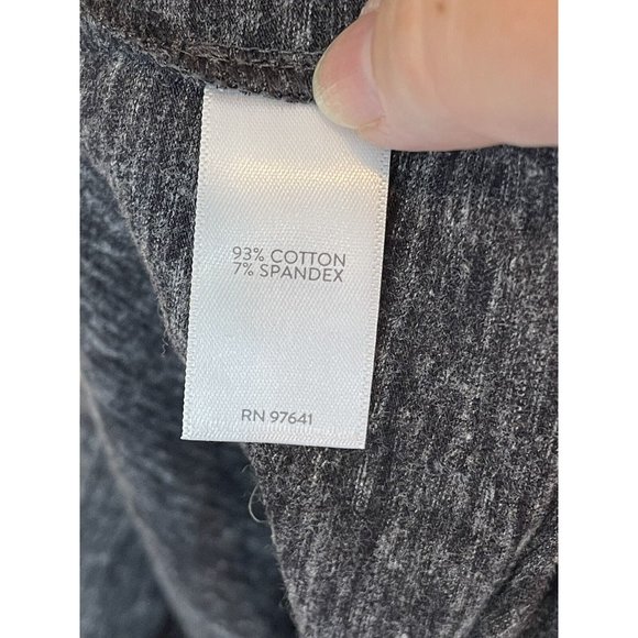 J. JILL PureJill Twist Knot Back Long sleeve Charcoal Gray Top sz Small - Picture 7 of 8